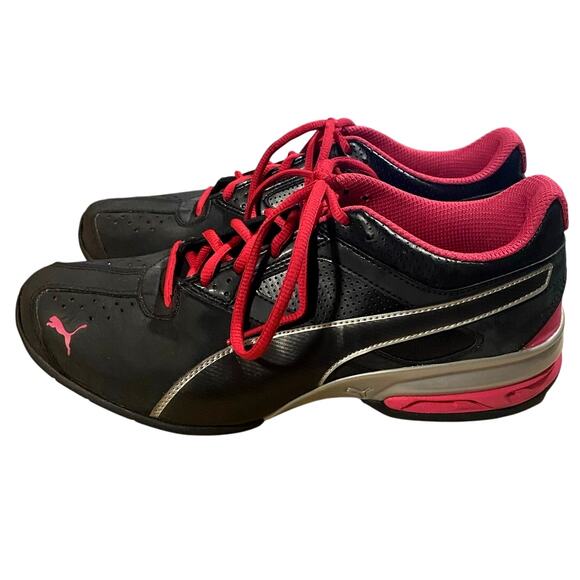 Puma Tazon 6 Womens Cross Training Sneakers 10 Black Pink Lace Up - Picture 9 of 9